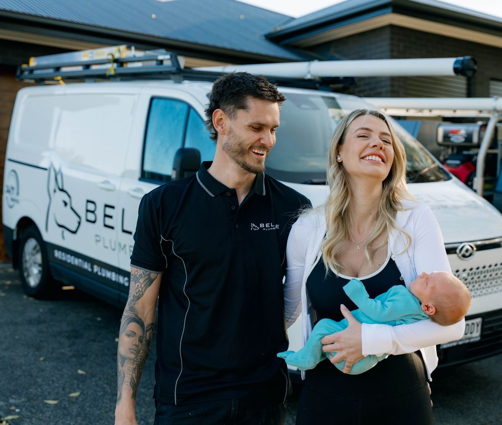 Belle Plumbing helping a local customer